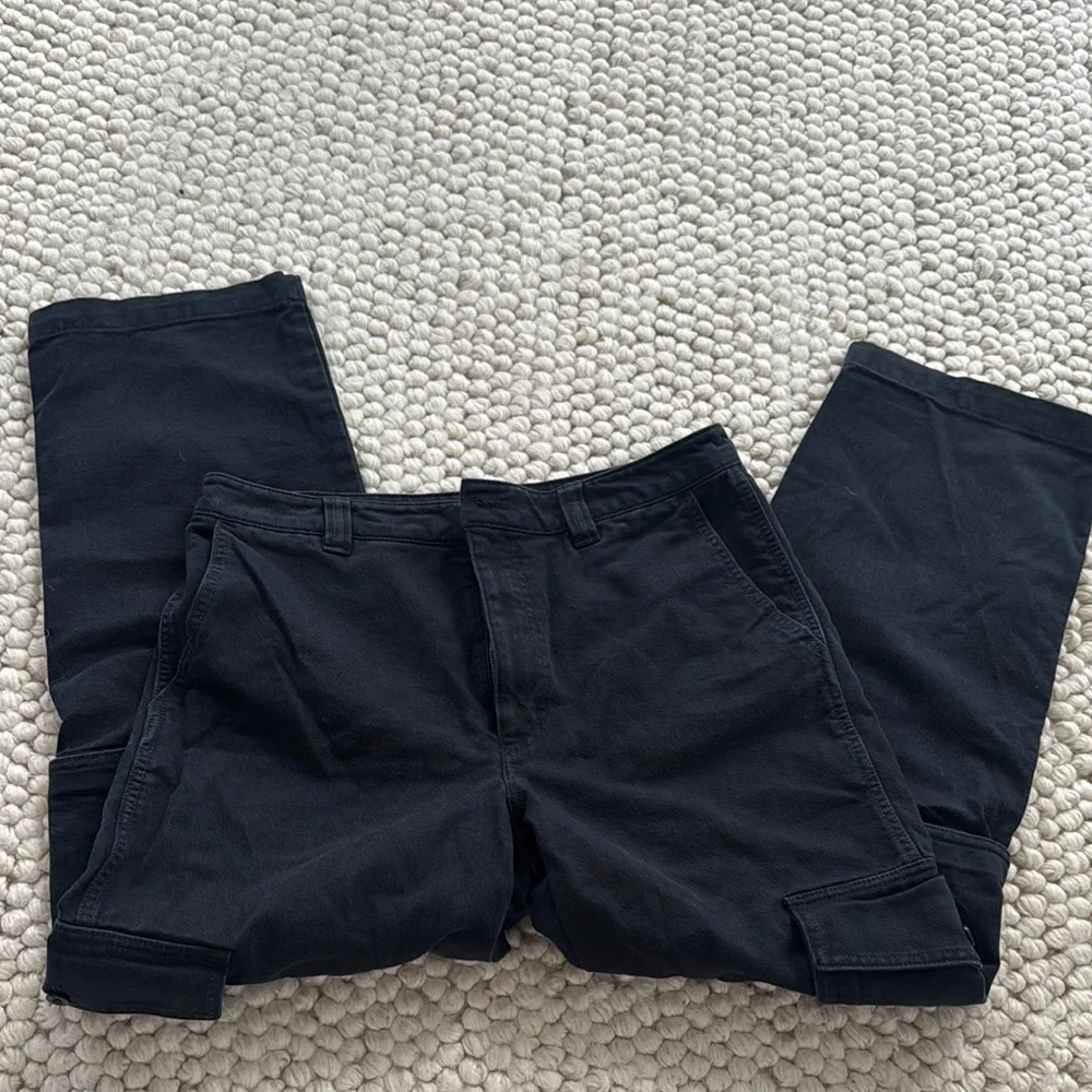 Aritzia Black Cargo Pants Utilitarian Style - Picture 2 of 5